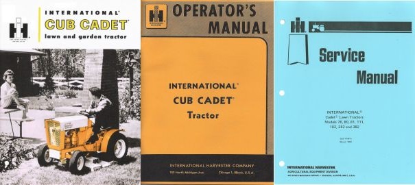 Shop IH Cub Cadet Manuals Now